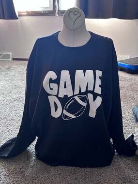 Grace and Emma Game Day Football Sweatshirt